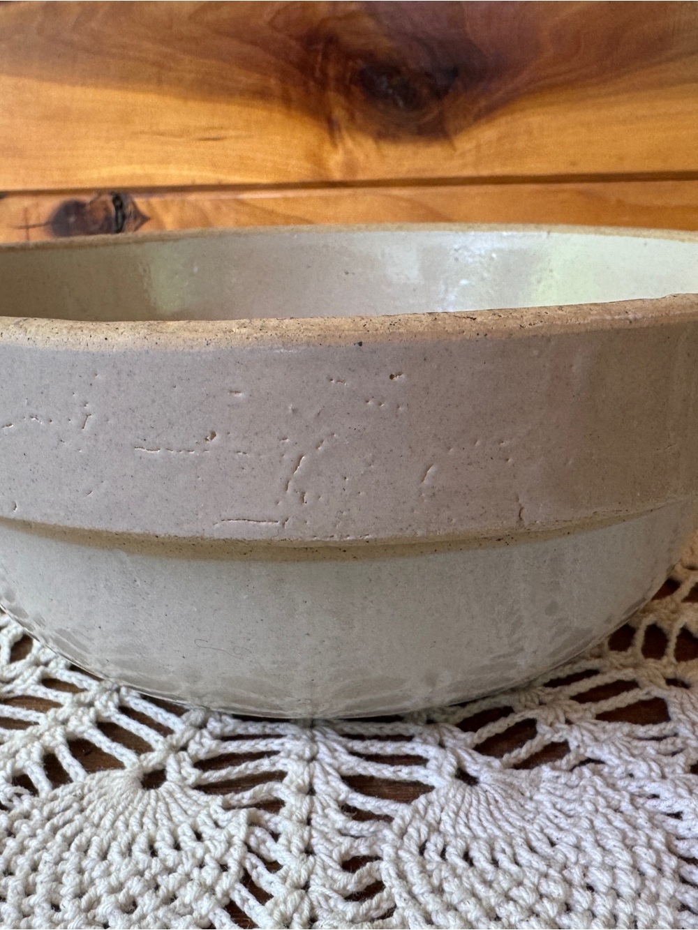 Vintage stoneware bowl